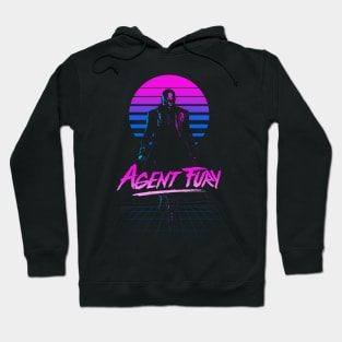 80's Retro Rad Hero Agent Hoodie